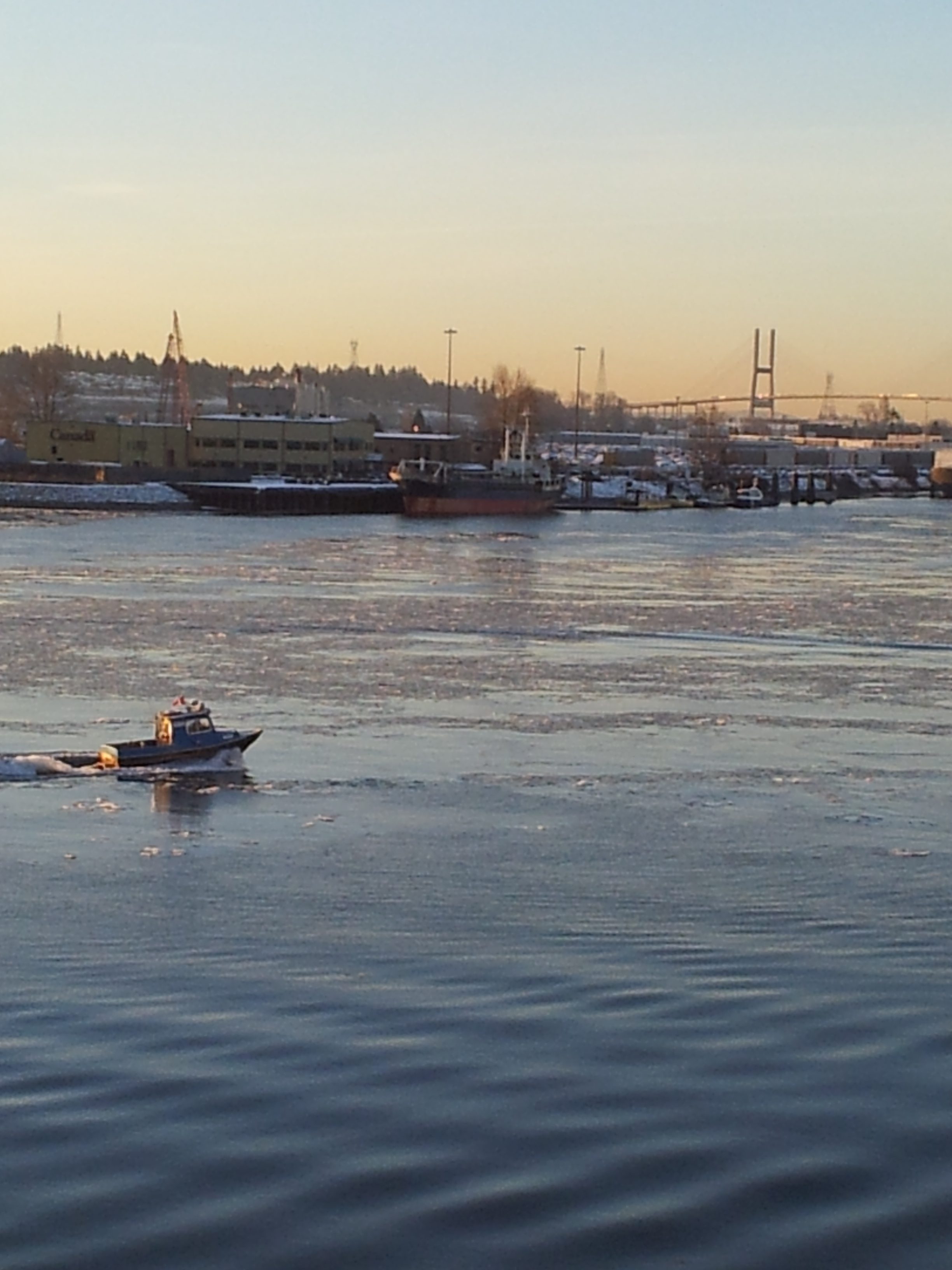 Ice Flows On The Fraser River [Photo: Crosty]